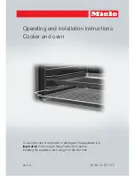 Preview for 1 page of Miele H2265B Operating And Installation Instructions