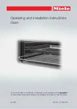 Preview for 1 page of Miele H2561BP Operating And Installation Instructions