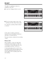 Preview for 42 page of Miele H395B Operating Instructions Manual