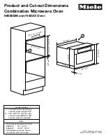 Предварительный просмотр 2 страницы Miele H4080BM Product Dimensions