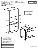 Preview for 1 page of Miele H4842BP Product Dimensions