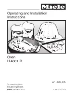 Miele H4881B Operating And Installation Instructions preview