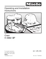 Miele H4882BP Operating And Installation Instructions preview