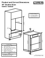 Preview for 1 page of Miele H4890B Product Dimensions