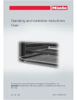 Miele H6090B Operating And Installation Instructions preview