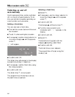 Preview for 62 page of Miele H6100BM Operating And Installation Instructions