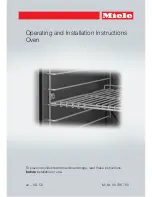 Miele H6180BP Operating And Installation Instructions preview