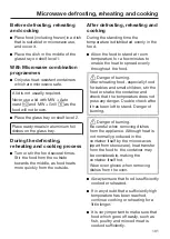 Preview for 101 page of Miele H6300BM Operating And Installation Instructions