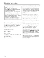 Предварительный просмотр 128 страницы Miele H6400BM Operating And Installation Instructions