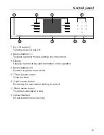 Предварительный просмотр 15 страницы Miele H6560B Operating And Installation Instructions