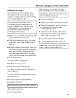 Предварительный просмотр 29 страницы Miele H6560B Operating And Installation Instructions