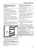 Предварительный просмотр 87 страницы Miele H6560B Operating And Installation Instructions