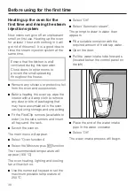 Предварительный просмотр 38 страницы Miele H6560BP Operating And Installation Instructions