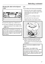 Предварительный просмотр 57 страницы Miele H6600 Operating And Installation Instructions