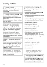 Предварительный просмотр 116 страницы Miele H6600 Operating And Installation Instructions