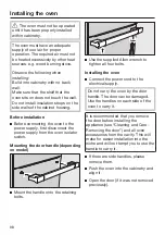 Preview for 98 page of Miele H6660BPBL Operating And Installation Instructions