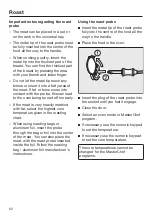 Предварительный просмотр 62 страницы Miele H6660BPBRWS Operating And Installation Instructions