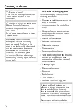 Предварительный просмотр 78 страницы Miele H6660BPBRWS Operating And Installation Instructions