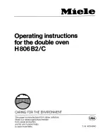 Miele H806B2/C Operating Instructions Manual preview