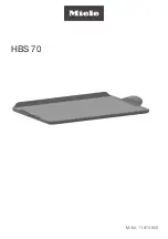 Preview for 1 page of Miele HBS 70 Manual