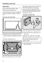 Предварительный просмотр 42 страницы Miele heat pump dryer Operating Instructions Manual