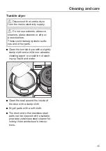 Предварительный просмотр 45 страницы Miele heat pump dryer Operating Instructions Manual