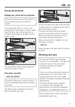 Preview for 37 page of Miele HFC 60 Manual