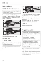 Preview for 56 page of Miele HFC 60 Manual