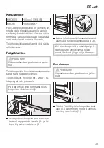 Preview for 79 page of Miele HFC 60 Manual