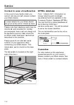 Предварительный просмотр 110 страницы Miele HG07-W Operating Instructions Manual