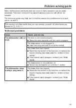 Preview for 69 page of Miele HG07 Operating Instructions Manual