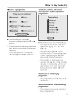 Preview for 13 page of Miele Honeycomb care Paragon sensor Operating Instructions Manual