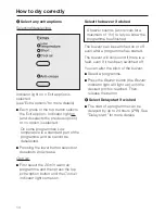 Preview for 14 page of Miele Honeycomb care Paragon sensor Operating Instructions Manual