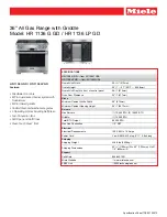 Miele HR 1136 G GD Manual preview