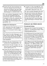 Preview for 15 page of Miele HS08 Operating Instructions Manual