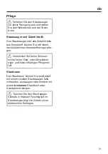 Preview for 21 page of Miele HS08 Operating Instructions Manual