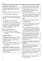 Preview for 38 page of Miele HS08 Operating Instructions Manual