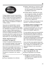 Preview for 63 page of Miele HS08 Operating Instructions Manual