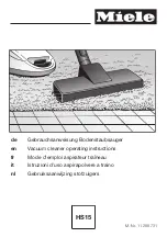 Preview for 1 page of Miele HS15 Operating Instructions Manual