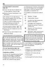 Preview for 18 page of Miele HS15 Operating Instructions Manual