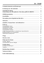 Preview for 3 page of Miele HS16 Operating Instructions Manual