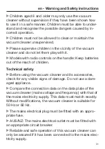 Preview for 31 page of Miele HS16 Operating Instructions Manual