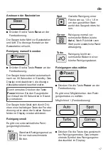 Preview for 17 page of Miele HS17 Operating Instructions Manual