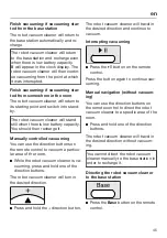 Preview for 45 page of Miele HS17 Operating Instructions Manual