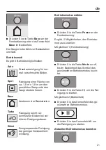 Предварительный просмотр 21 страницы Miele HS18 Operating Instructions Manual