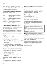 Preview for 58 page of Miele HS18 Operating Instructions Manual