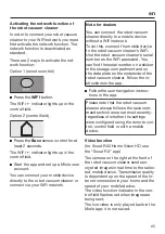 Предварительный просмотр 65 страницы Miele HS18 Operating Instructions Manual