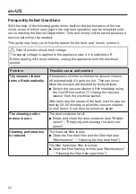 Preview for 22 page of Miele HS20 Operating Instructions Manual