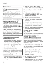 Preview for 40 page of Miele HS20 Operating Instructions Manual