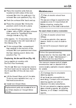 Preview for 43 page of Miele HS20 Operating Instructions Manual